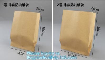 China Logo Printed Greaseproof Fast Food Paper Wraps / Paper Bags,Fast food wrap foil proof paper bags, bakery paper bags, bre for sale