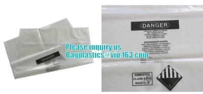 China CONSTRUCT FILM, Asbestos bag, clean-up bags, disposable garbage bag thick plastic bag for asbestos for sale