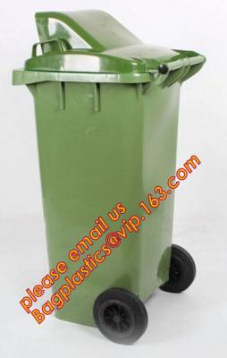 China Mobile heavy duty hdpe outdoor garbage trash bin 120 liter plastic garbage bins with wheels, car trash can,car trash bin for sale