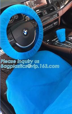 China Quality Universal Size Non Woven Steering Wheel Cover， car steering wheel cover, non woven steering wheel cover， Dustpro for sale