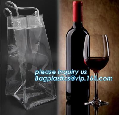 China Eco friendly PVC CUSTOM ECO TOTE BAG, WINE HANDLE BAG, HANDY BAG, WINE CARRIER BAG, WINE PACK, WINE PROTECTION, BOTTLE P for sale