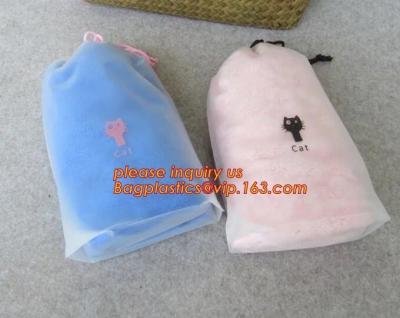 China Biodegradable drawstring laundry poly bag,Cotton string LDPE plastic laundry bag custom poly bag drawstring bag bagease for sale