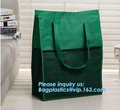 China New design recycle rope handle non woven bag with eyelet, Customized printing non woven bag flat punch bag for shoes&gar for sale