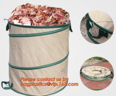 China Leaf Collector Bag, Garden Waste Bags, Recycle Garden Waste Woven Bag, pop-up bags, grow bags, garden bags, garden sacks for sale