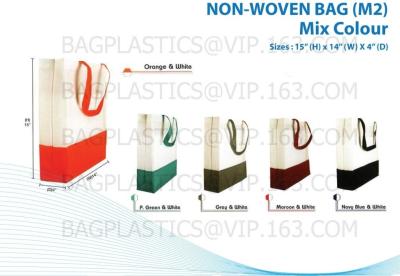 China pp nonwoven bag, promotional recycled glossy laminated pp nonwoven shopping bag, Foldable Nonwoven Bag, nonwoven tote sh for sale