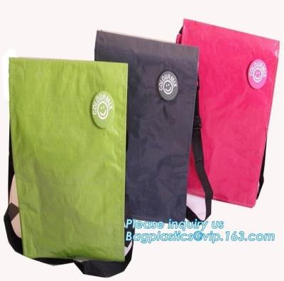 China Factory custom recyclable folding laminated pp non woven bag shopping with heat transfer printing non woven fabric carry for sale