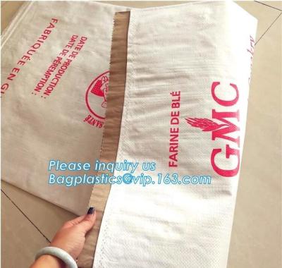 China kraft paper laminated pp woven bag for industry,paper bags laminated woven sack kraft poly lined bags with your own logo for sale