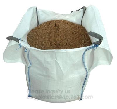 China Lightly used big bag High quality pp woven jumbo bulk bag,super sacks fibc jumbo ton bag with loading and discharging sp for sale