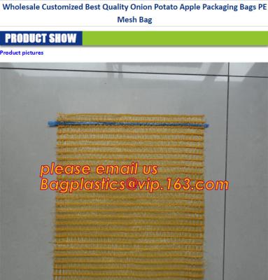 China PP net vegetables leno mesh bag Color raschel PP PE mesh Plastic Nets bags tomato mesh bag,Agriculture Industrial Use an for sale