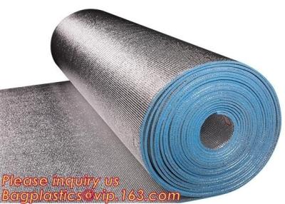 China Aluminum foil coated with 3mm EPE foam for thermal insulation,Thermal break foil covered foam insulation board,bagease for sale