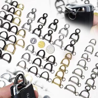 China Garment\jeans\DIY\bags\overcoat factory custom metal D-rings 20mm shape D-ring buckle zinc alloy handbag fittings bag metal ring for bag for sale