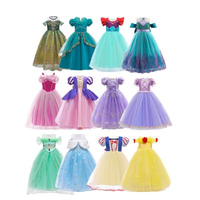 China Anti-wrinkle RTS Girls Princess Inspired Dress Party cartoon character girls for girls dresses ready to ship for sale