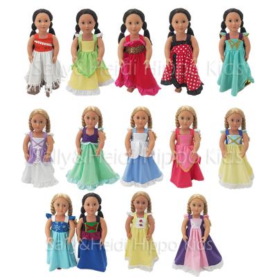 China TOY RTS Princess Dress For Doll Sleeveless Cotton Doll Clothing Accessories Doll Clothes Dress For Sweet Girls for sale