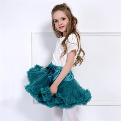 China Tutu Dresses Blue Peacock Boutique Skirt Tulle Babies Dance Dress Fluffy Size Pettiskirt Plus Ballet Express for sale