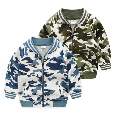 China Durable Long Sleeve Toddler Kids Boys Girls Camouflage Hooded Tops Zipper Jacket Coat, Kids Camouflage Coat Clothing for sale