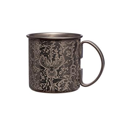 China Baroque Style Stainless Steel Wine Cup Shock Mule Mug For Business Gifts for sale