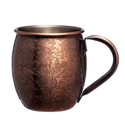 China Hammered Moscow Mule For Cocktails And Ice Cold Beverages for sale