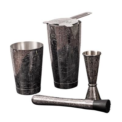 Κίνα Ανθεκτικό ατσάλινο οικιακό υλικό Mixology Cocktail Shaker Set SS 18/8 προς πώληση