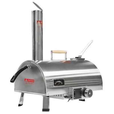 China 12 Zoll automatischer rotierender Outdoor-Pizzoofen Tragbarer Holz-Pizzoofen zu verkaufen