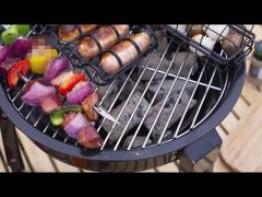 Outdoor Round Barbecue Stove Portable Folding Charcoal Fire Barbecue Rack Camping Courtyard