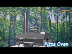 Automatic Rotating Pizza Oven Machine 12 Inch Wood Pellet For Outdoor