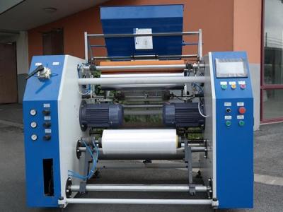 China RAL7035 Uninterrupted PE Film Rewinder Machine Automatic Control for sale