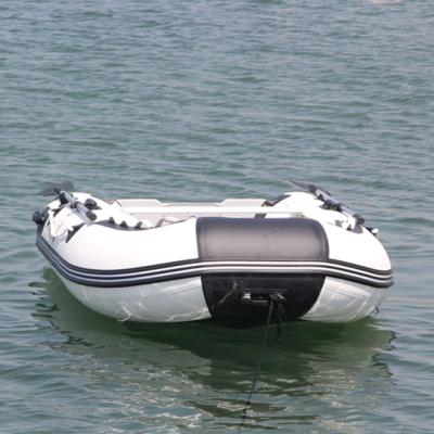 China Fishing Inflatable Boat Inflatable Boat RIB 3.2m Air Floor Hull Rowing Boats Without Outboard Motor for sale