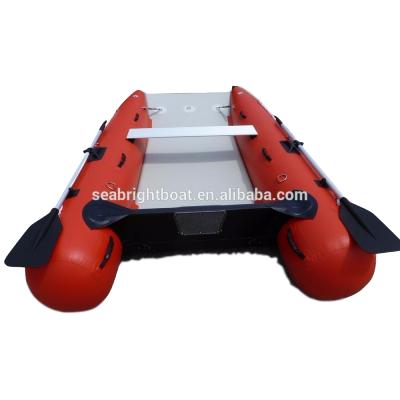 China DCM400 High Speed ​​PVC Pontoon Boat Catamaran Inflatable Boats for sale