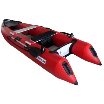 China Fly Fishing /Carp Fishing 430cm Kayak Wholesale PVC Inflatable Kayak Rowing Boat Fishing Fishing for sale