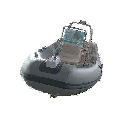 China Fishing CE Certification Fiberglass Hull Rigid Inflatable Rib Boat With Outboard Engine for sale