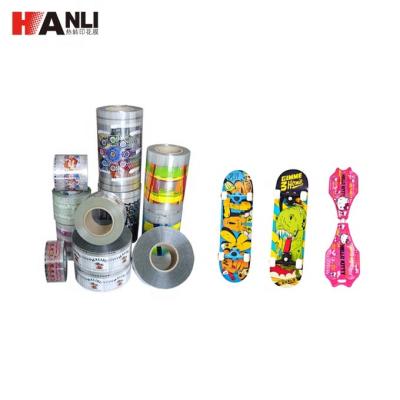 China Plastic Custom Printed Heat Transfer Printing Film For Skateboard Deck for sale