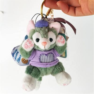 China Preserved Mini Austin Teddy Bear Plush Toy Hotel Decoration Pink Flower Key Chain Mickey Mouse Home Fashion Pretty Keychain for sale