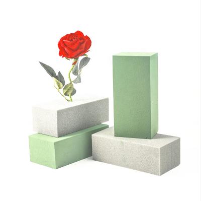 China DIY High Density Foam Manual Preserved Fresh Dry High Density Flower Brick Block Flower Arrangement Mud Dry Floral Foam for sale