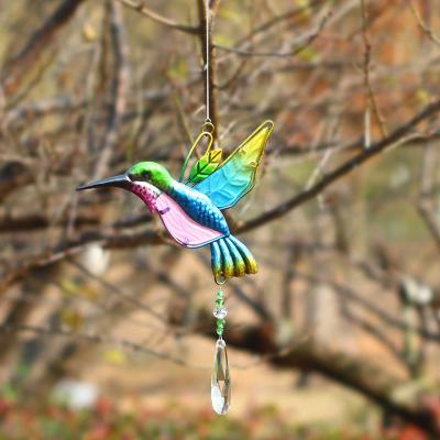 China China Wholesale Crystal Bird Dragonfly Butterfly Sun Dream Catcher Crystal Wind Chimes Crystal Sun Catcher for Car or Window for sale