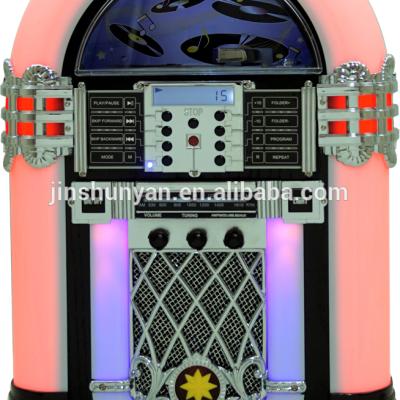 China Retro CD Player USB SD BT MP3 Home Desktop Jukebox With Built-in Speakers for sale