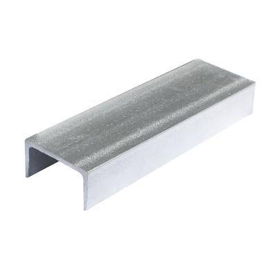 China Profile Extruded New Foshan Aluminum Mill Finish Aluminum Extruded U-Channel For Construction Equal&Unequal Custom U-shape Aluminum Profile Factory for sale