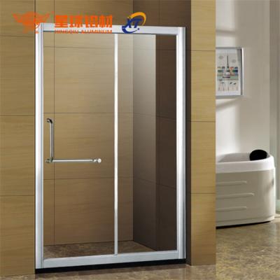 China Customized Customization Online Hot Extrusion Shape Shower Door Frame Aluminum Parts Different For Shower Room for sale