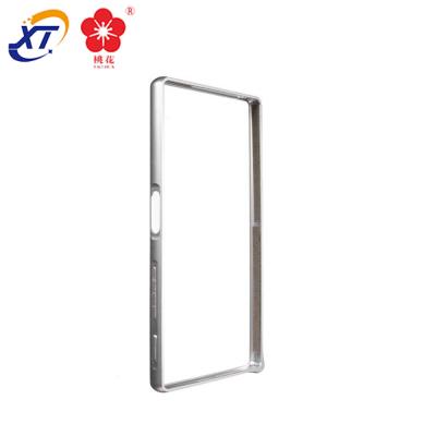 China Phone Aluminum 6061 T6 Metal Bumper Jacket View Case and Slim Lightweight CNC Aluminum Phone Frame Metal Case Cover for sale