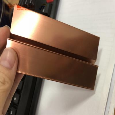 China Wholesale Aluminum Profile Extruded Product Decoration Aluminum Extrusion Polishing Rose Gold Profile for sale