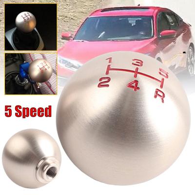 China Aluminum Alloy Gear Shift Head Round Metal Automobile Universal Manual Gear Shift Knob Civic Hatchback VIII for sale