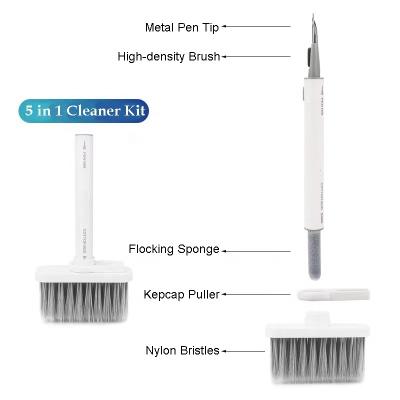 China Cell Phone Multifungsional 5in1 Cleaning Solution Kit Optical Cleaning Brush kepcap extractor for keyboard phone remover for sale