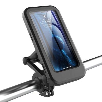 China Waterproof Black Adjustable Charger Stand Mobile Phone Holder Bike Phone Mount Handlebar Motorcycle Phone Holder for sale