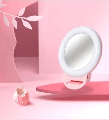 China New Arrival Mini USB Rechargeable Photo Picture Selfie Light Mirror Makeup Beauty A4 LED Video Camera Ring Light for sale