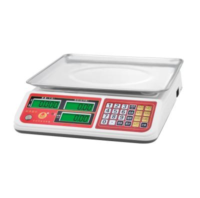 China 15kg Table Top Price Vegetable Calculation Scale 33.5*23 cm for sale