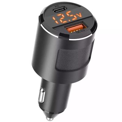 China QC 3.0 USB PD 65W Car Charger Dual Port Fast Car Charger Fast Type C Car Adapter In-Car Fast Charger For Tablet Laptop Notebook for sale