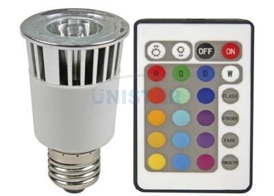 China RGB Screw Base E27 LED Spotlight AC100~240v, High Brightness 5 Watt Spot Light Decorative Lighting for sale