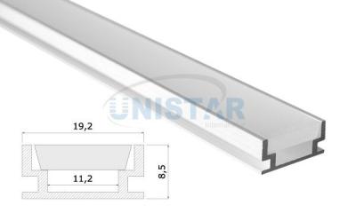 China Alojamento liso de alumínio resistente do perfil do diodo emissor de luz da série de HR-ALU para a luz da fita do diodo emissor de luz à venda