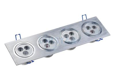 China Combined LED Down Light 12W , Meanwell Power Supply Recessed Dimmable Led Downlights for sale