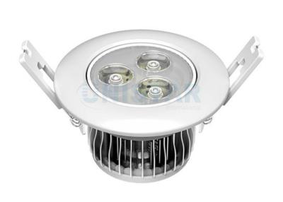 China Aluminum 3w Led Ceiling Lighting, Energy Saving Recessed Led Down Lights Warm White Light for sale