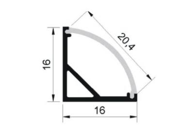 China Luz llevada accesorio estético llevada flexible de la cinta del perfil de la tira con la tira llevada doble, aluminio anodizado en venta